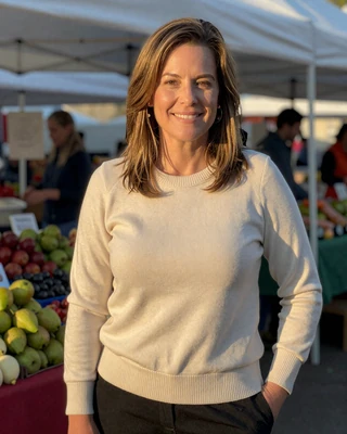 Portrait of Melissa, a 51-year-old farmer from Peoria area, IL