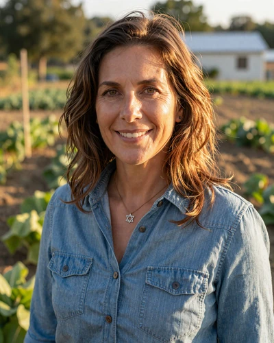 Portrait of Rebecca, a 52-year-old farmer from Ulster County, NY