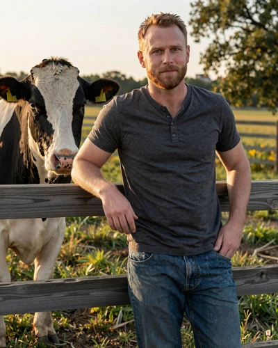 Portrait of Sean, a 49-year-old farmer from Dubuque, IA