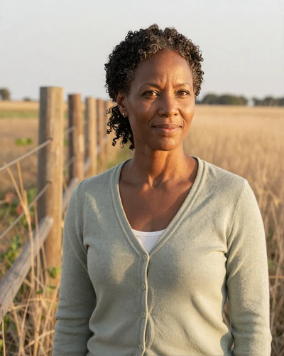 Portrait of Carolyn, a 55-year-old farmer from Manhattan, KS