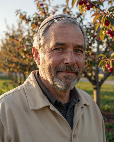 Portrait of Aaron, a 61-year-old farmer from Door County, WI