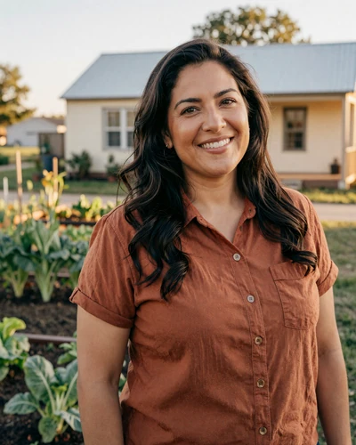 Portrait of Janet, a 49-year-old farmer from Hutchinson, KS