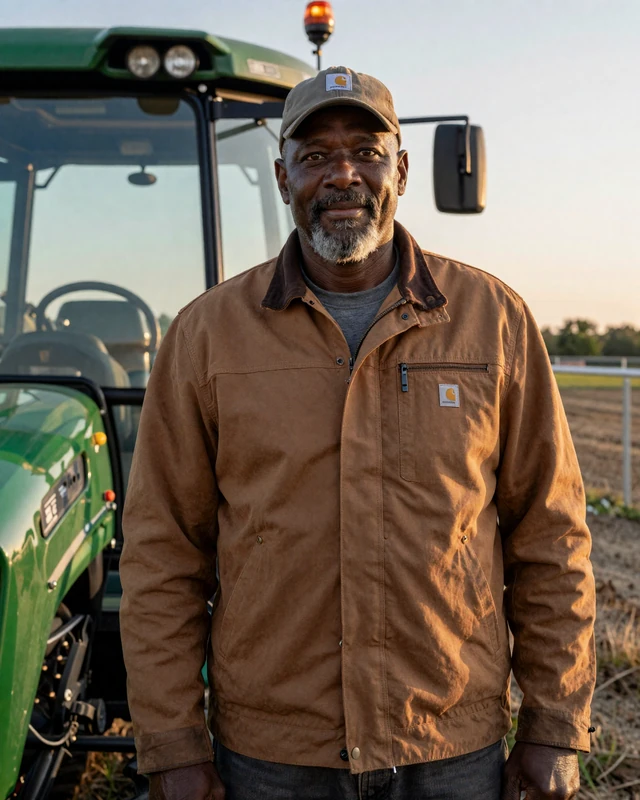 Portrait of Wade, a 58-year-old farmer from Fort Wayne, IN