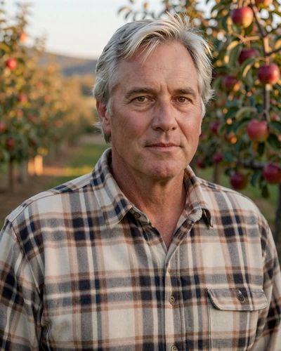Portrait of Doug, a 61-year-old farmer from Hendersonville, NC