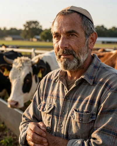 Portrait of David, a 58-year-old farmer from Petaluma, CA