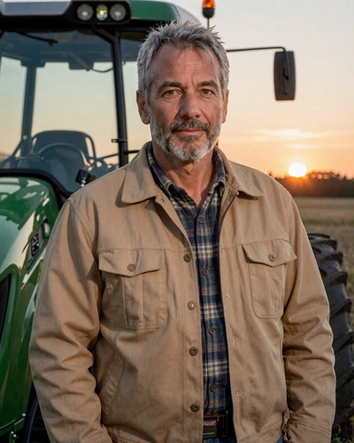 Portrait of Dale, a 60-year-old farmer from Grand Island, NE