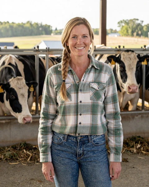 Portrait of Beth, a 49-year-old farmer from Green Bay, Wisconsin