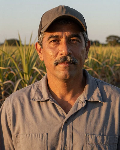 Portrait of Carlos, a 58-year-old farmer from Clewiston, FL