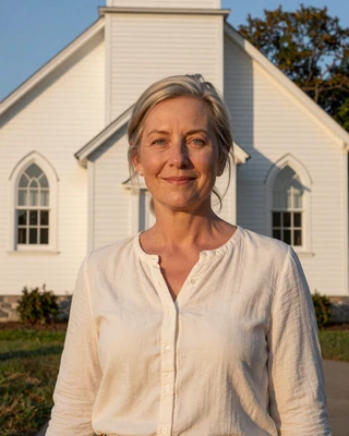 Portrait of Ruth, a 54-year-old farmer from Lancaster, PA