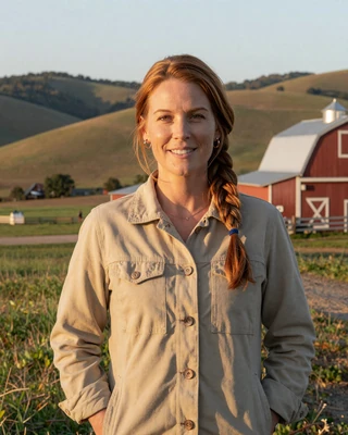 Portrait of Denise, a 47-year-old farmer from Galena, IL