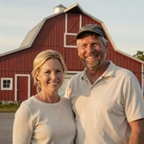 Golden-hour photo of Ingrid & Erik