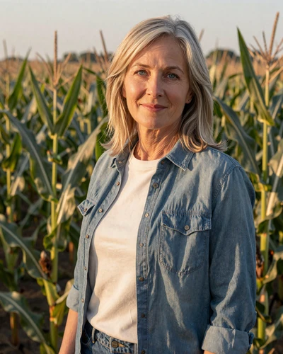 Portrait of Marlene, a 55-year-old farmer from Lincoln, NE