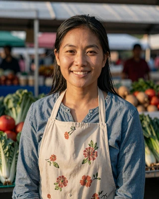 Portrait of Grace, a 46-year-old farmer from St. Paul, MN