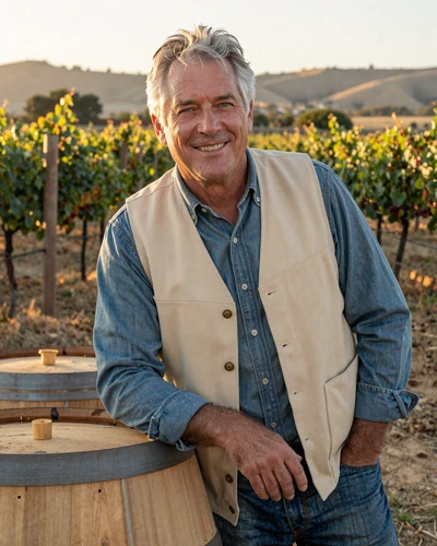 Portrait of Grant, a 58-year-old farmer from Paso Robles, CA