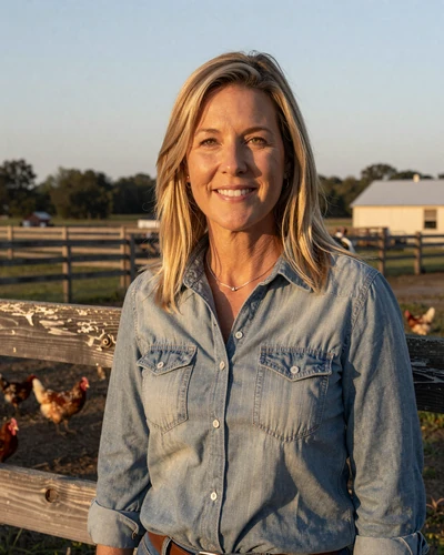 Portrait of Darlene, a 54-year-old farmer from Fayetteville, AR