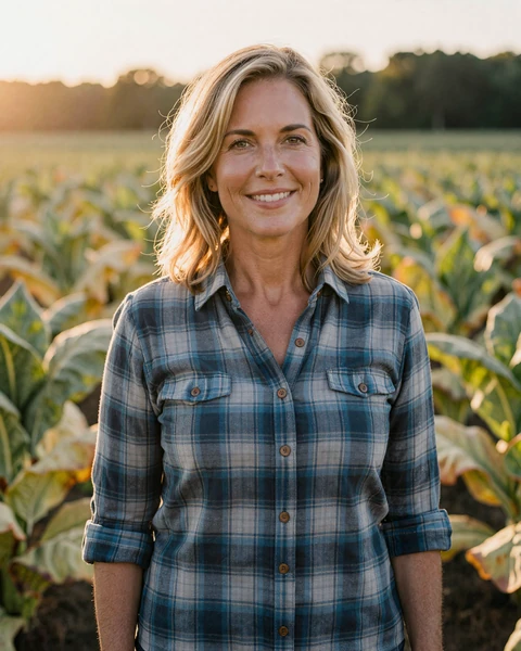 Portrait of Wanda, a 54-year-old farmer from Clarksville, TN