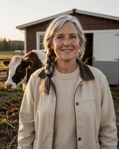 Portrait of Margaret, a 56-year-old farmer from Unity, ME