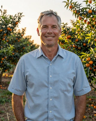 Portrait of Jim, a 57-year-old farmer from Bay Minette, AL