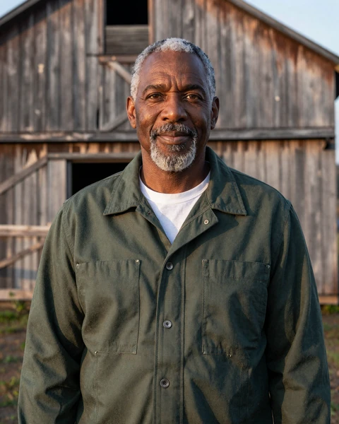 Portrait of Marcus, a 56-year-old farmer from Lexington, TN