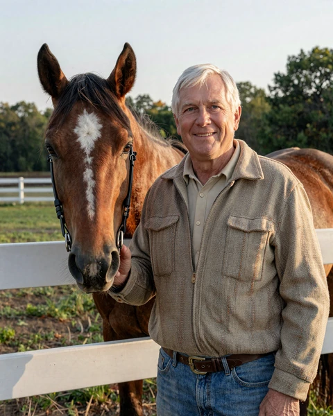 Portrait of James, a 63-year-old farmer from Lexington, Kentucky