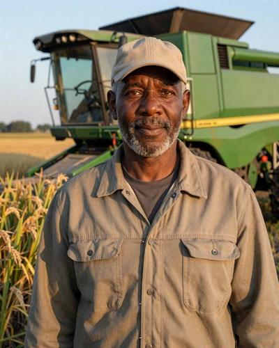 Portrait of Earl, a 61-year-old farmer from Jonesboro, AR