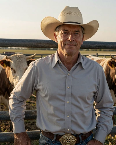 Portrait of Bryce, a 57-year-old farmer from North Platte, NE