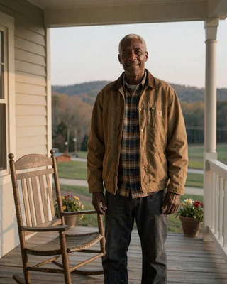 Portrait of Tom, a 59-year-old farmer from Dahlonega, GA