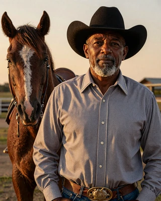 Portrait of James, a 61-year-old farmer from Nacogdoches, TX