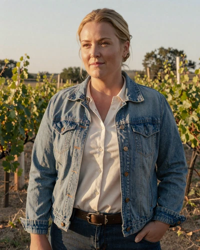 Portrait of Greta, a 52-year-old farmer from Fredericksburg, TX