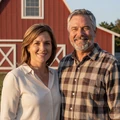 Golden-hour photo of Janet & Mike