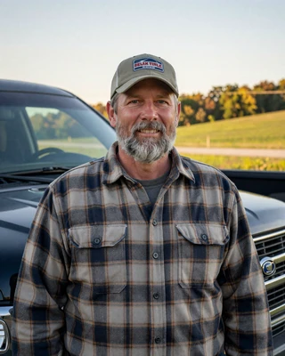 Portrait of Jim, a 58-year-old farmer from Carbondale, IL