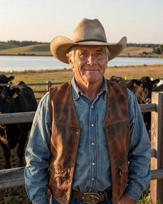 Portrait of Marty, a 62-year-old farmer from Fergus Falls, MN