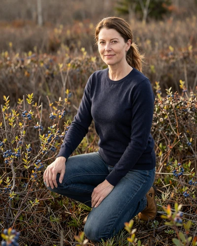 Portrait of Eleanor, a 51-year-old farmer from Machias, ME