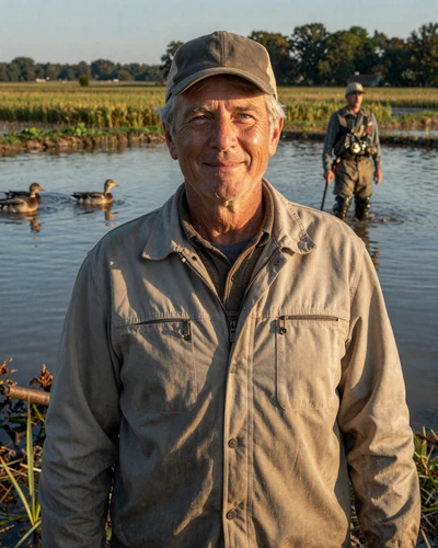Portrait of Wayne, a 64-year-old farmer from Stuttgart, AR