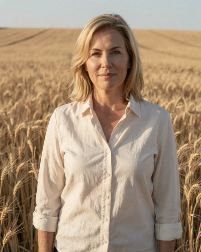 Portrait of Marlene, a 53-year-old farmer from Salina, KS